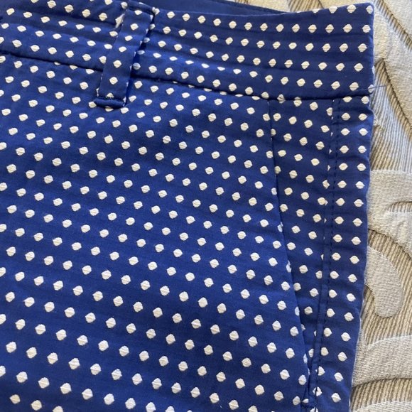 Old Navy Polka Dot Everyday Shorts Size 4 Womens Royal Blue And White EUC - Picture 5 of 6